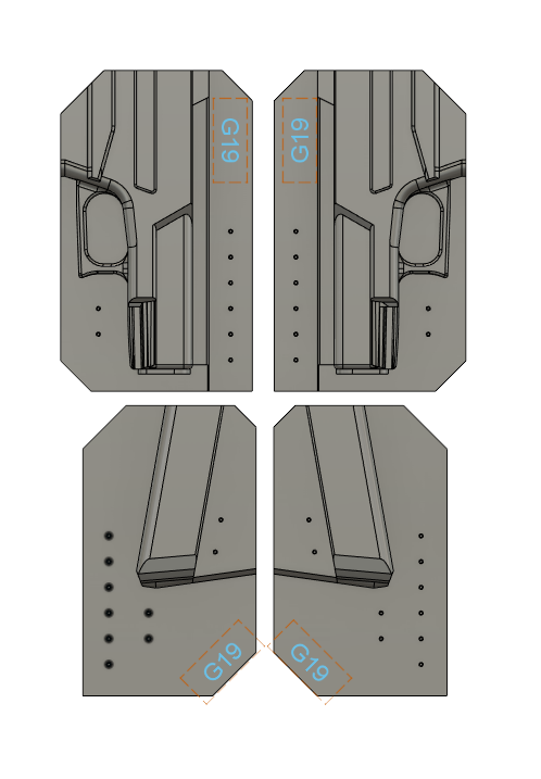 TWO PIECE SIDECAR MOLD SETS